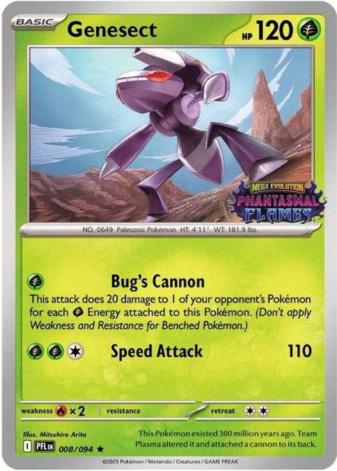 Phantasmal Flames Genesect [Stamped] Pokémon card